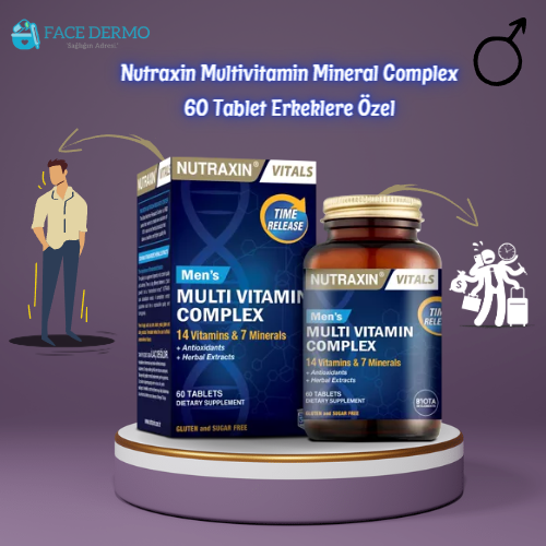 Nutraxin Multivitamin Mineral Complex 60 Tablet Erkeklere Özel